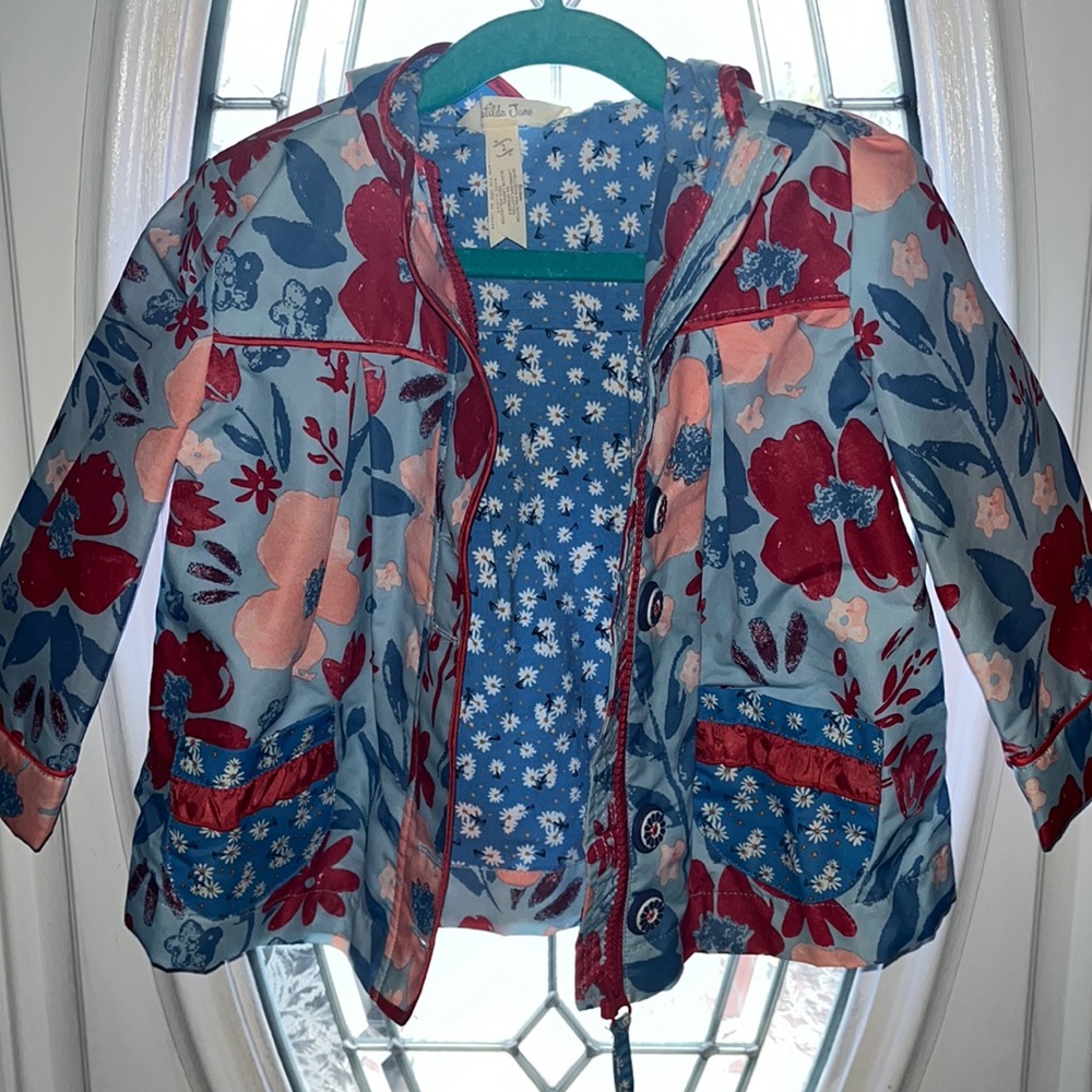 Little girls Matilda Jane raincoat.